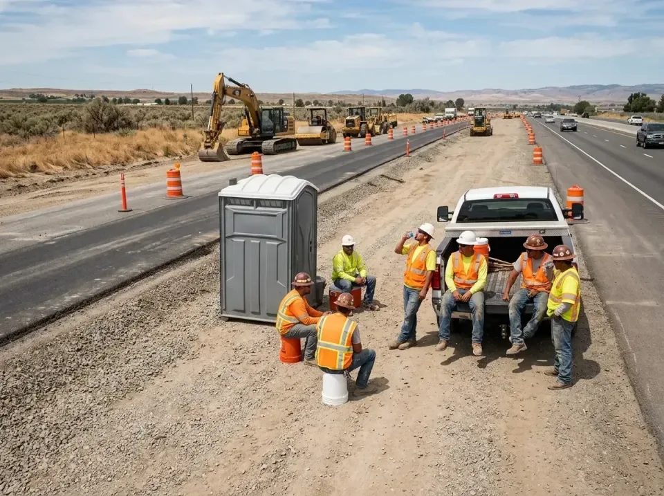 highway-road-construction-crew-007 — frequently asked questions, Porta Potty and Restroom Rentals in Lake Tapps, WA